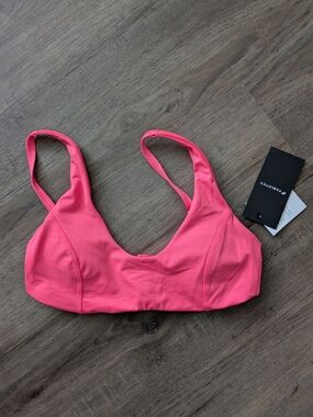 Fabletics Scoop Swim Top In Pink Punch Neon Nwt Sz Xs